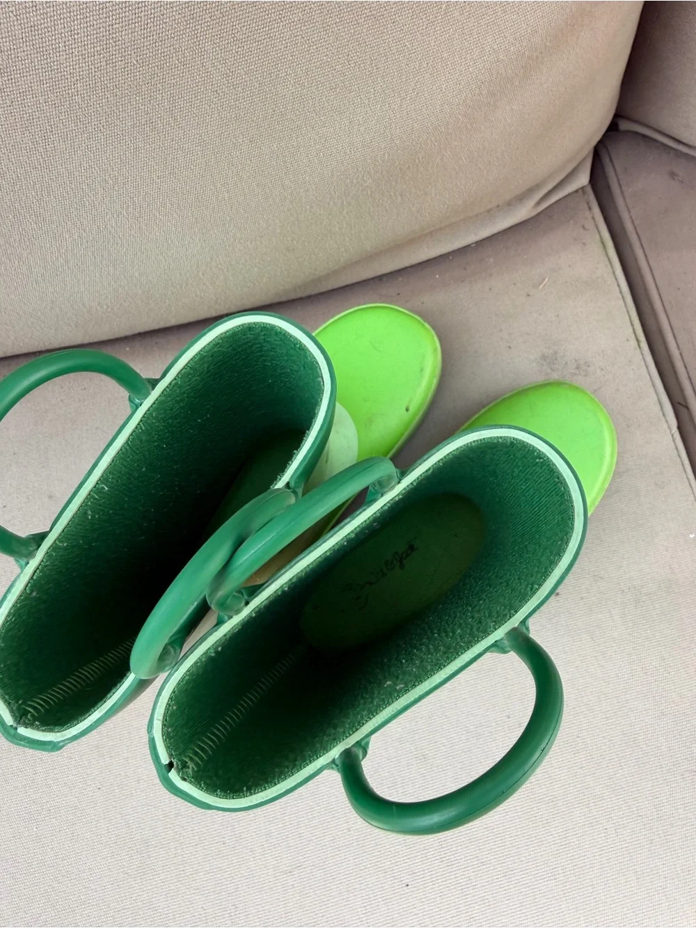 Target Green Kids Caterpillar Rain Boots